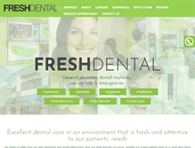 Tablet Screenshot of freshdentalclt.com